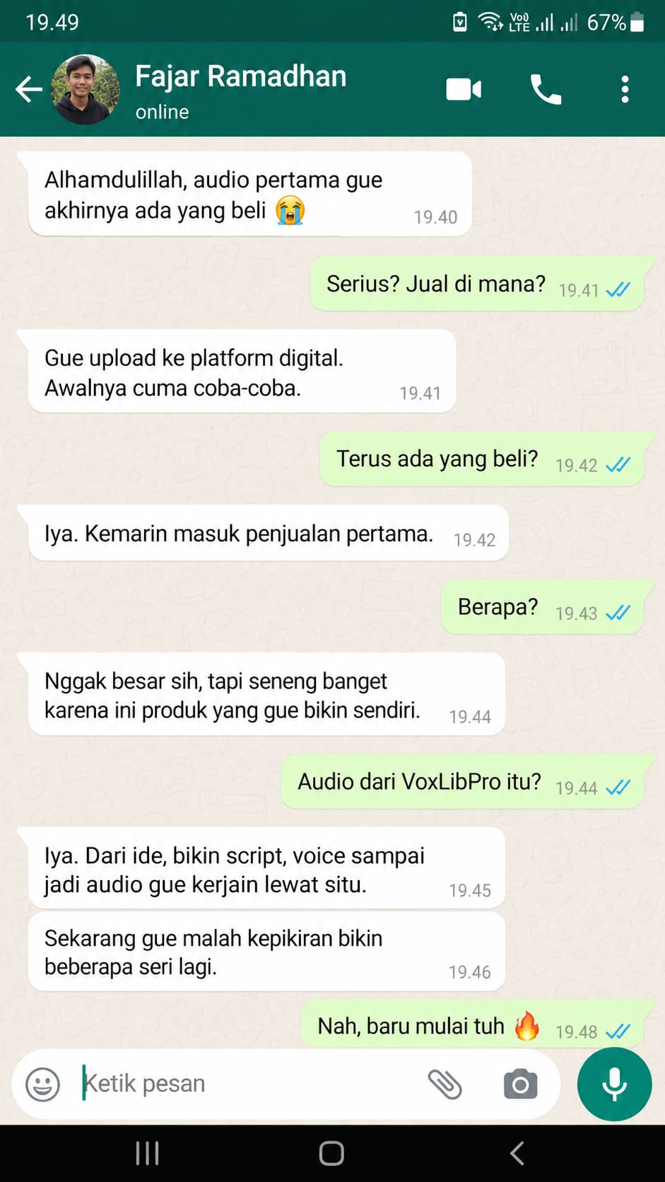Upload testimoni di sini